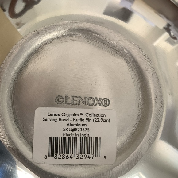 Brand new with tags Lenox Organics collections serving bowl - Picture 6 of 6